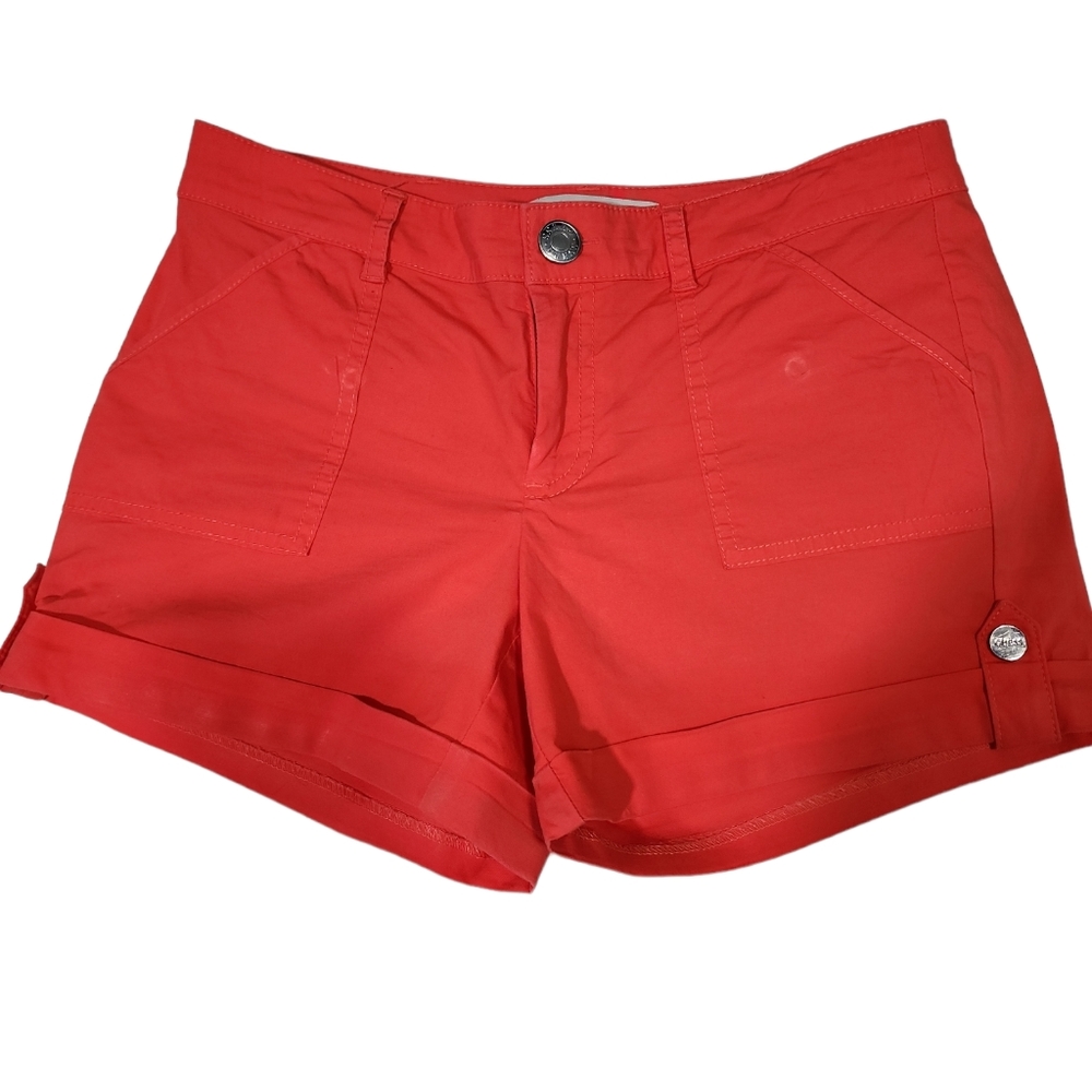 Bundle Of Two Guess 3.1/2" Shorts. Red And Green.… - image 5